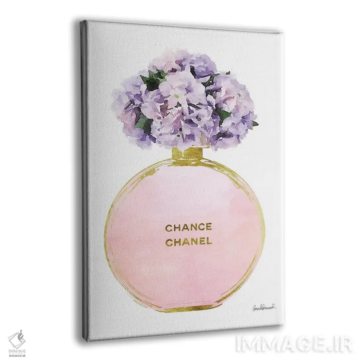 تابلو دکوراتیو Pink, Purple, & Pink Hydrangea,عطر جامد گرد در طلایی، صو… اثر آماندا گرینوود - نمای پرسپکتیو محصول