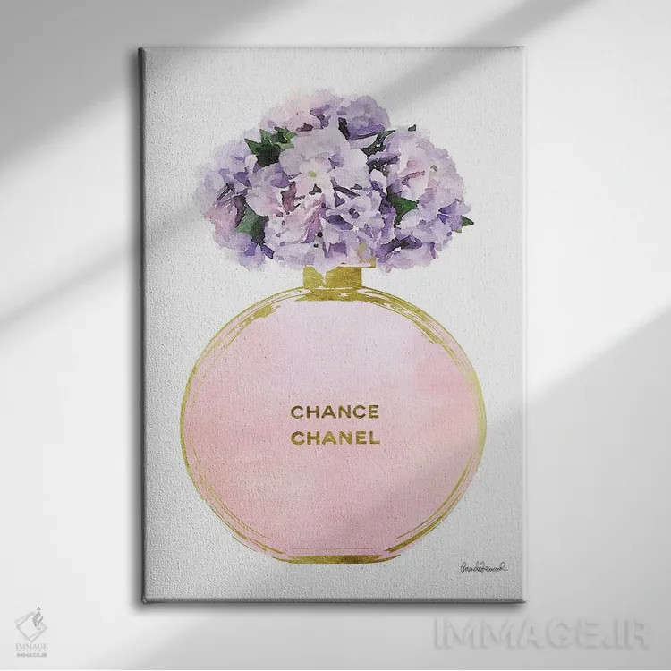 تابلو دکوراتیو Pink, Purple, & Pink Hydrangea,عطر جامد گرد در طلایی، صو… اثر آماندا گرینوود - نمای روبهرو روی دیوار