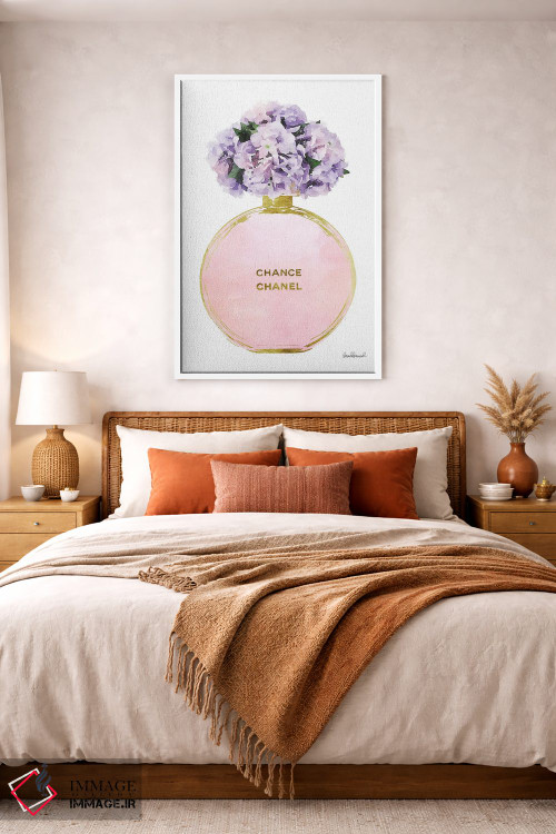 تابلو دکوراتیو Pink, Purple, & Pink Hydrangea,عطر جامد گرد در طلایی، صو… اثر آماندا گرینوود - D3W