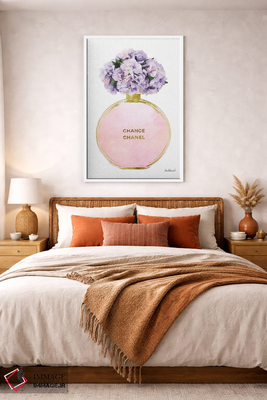 تابلو دکوراتیو Pink, Purple, & Pink Hydrangea,عطر جامد گرد در طلایی، صو… اثر آماندا گرینوود - D3W