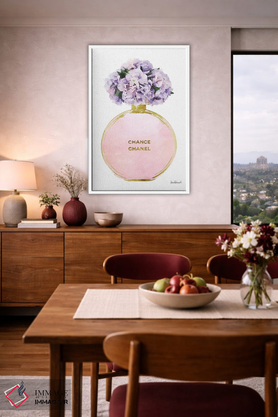 تابلو دکوراتیو Pink, Purple, & Pink Hydrangea,عطر جامد گرد در طلایی، صو… اثر آماندا گرینوود - D4W