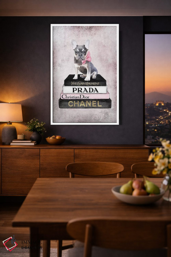 تابلو دکوراتیو Pink, Fawn Blue, Pink Grunge,کتاب های مد صورتی، آبی روشن… اثر آماندا گرینوود - D3W