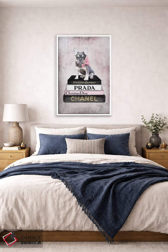 تابلو دکوراتیو Pink, Fawn Blue, Pink Grunge,کتاب های مد صورتی، آبی روشن… اثر آماندا گرینوود - D6W
