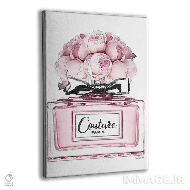 تابلو دکوراتیو Pink With Roses,عطر کوتاه، صورتی با گل رز اثر آماندا گرینوود - نمای پرسپکتیو محصول