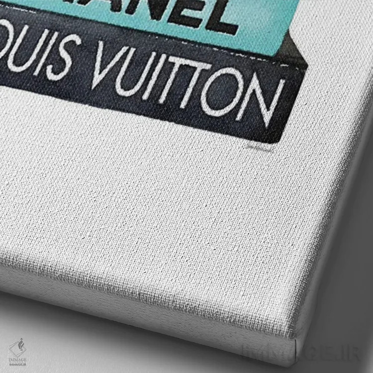 تابلو دکوراتیو White & Teal Book Stack,دسته کتاب مشکی، سفید و فیروزه ای اثر آماندا گرینوود - نمای نزدیک بافت بوم
