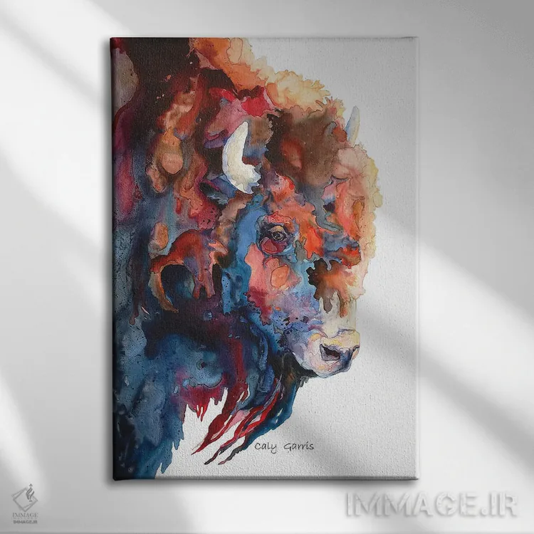 تابلو دکوراتیو آمریکانا اثر کالی گاریس - نمای روبهرو روی دیوار