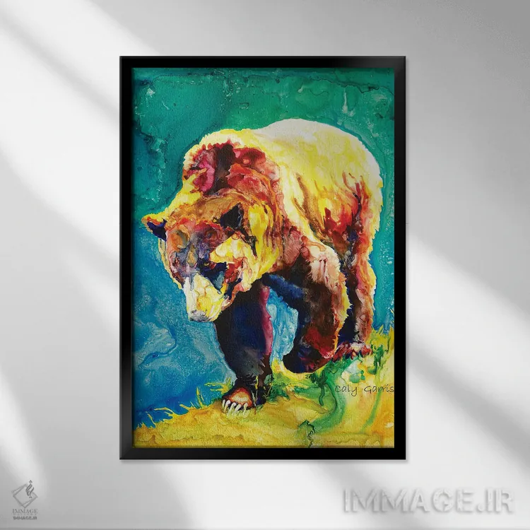 تابلو دکوراتیو راه پیمای لبه II اثر کالی گاریس - نمای قابدار مشکی