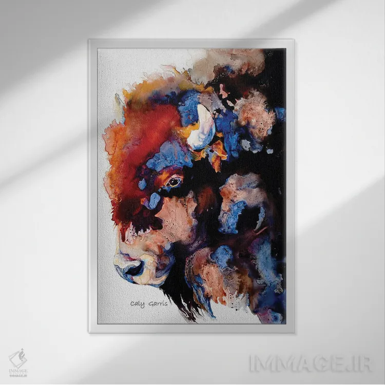تابلو دکوراتیو میراث اثر کالی گاریس - نمای قابدار سفید