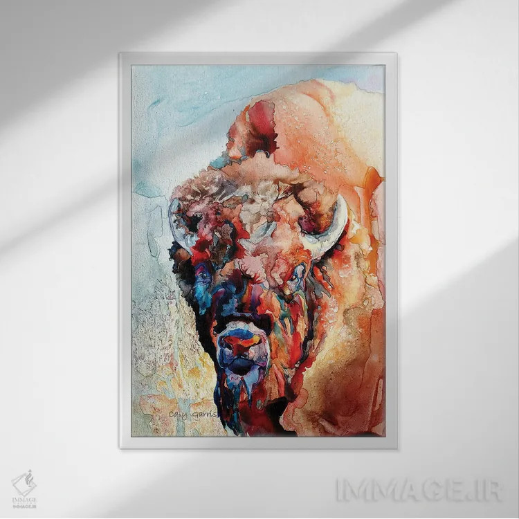 تابلو دکوراتیو مدیر مدرسه اثر کالی گاریس - نمای قابدار سفید