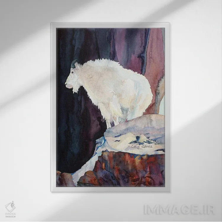 تابلو دکوراتیو نگهبان کوهستان اثر کالی گاریس - نمای قابدار سفید
