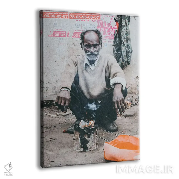تابلو دکوراتیو لاکنو، هند III اثر لوک آنتونی گرم - نمای پرسپکتیو محصول