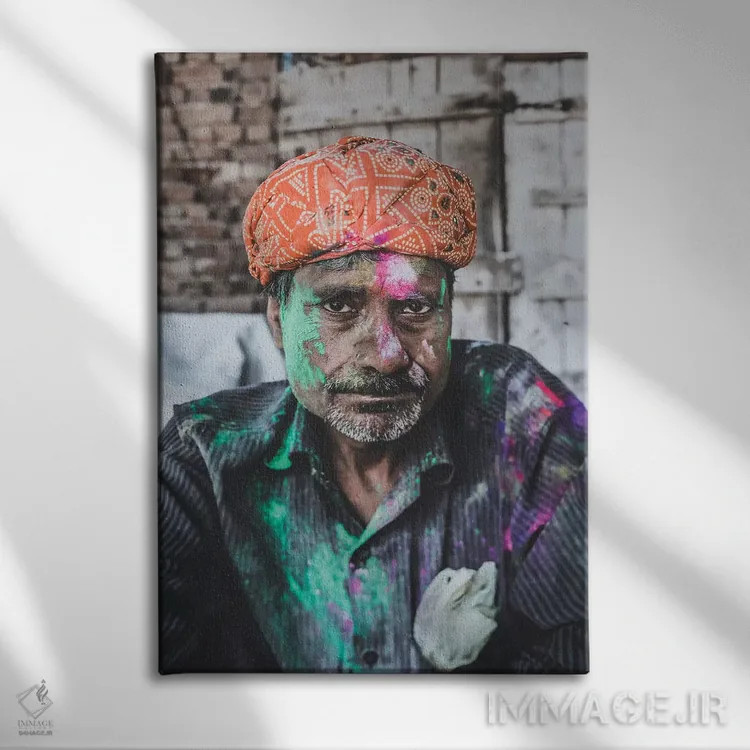 تابلو دکوراتیو متورا، هند اثر لوک آنتونی گرم - نمای روبهرو روی دیوار