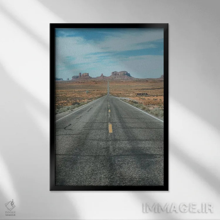 تابلو دکوراتیو دره اثر، جنوب غرب آمریکا - نمای قابدار مشکی