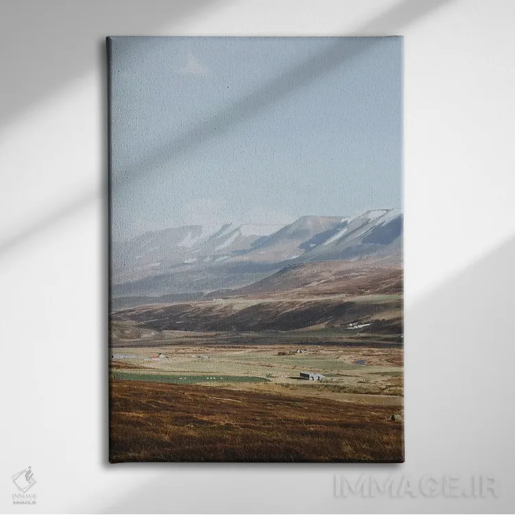 تابلو دکوراتیو ایسلند روستایی II اثر لوک آنتونی گرم - نمای روبهرو روی دیوار