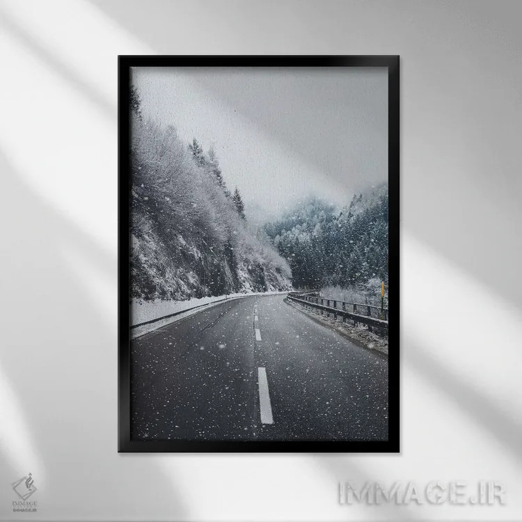 تابلو دکوراتیو دولومیت ها، ایتالیا اثر لوک آنتونی گرم - نمای قابدار مشکی