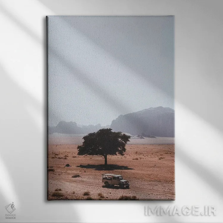 تابلو دکوراتیو وادی روم، اردن اثر لوک آنتونی گرم - نمای روبهرو روی دیوار