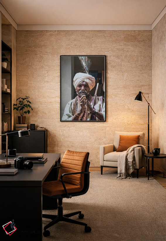 تابلو دکوراتیو همپی، هند اثر لوک آنتونی گرم - D6B