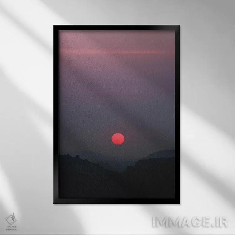 تابلو دکوراتیو هند اثر لوک آنتونی گرم - نمای قابدار مشکی