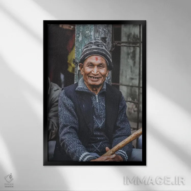 تابلو دکوراتیو کاتماندو، نپال اثر لوک آنتونی گرم - نمای قابدار مشکی