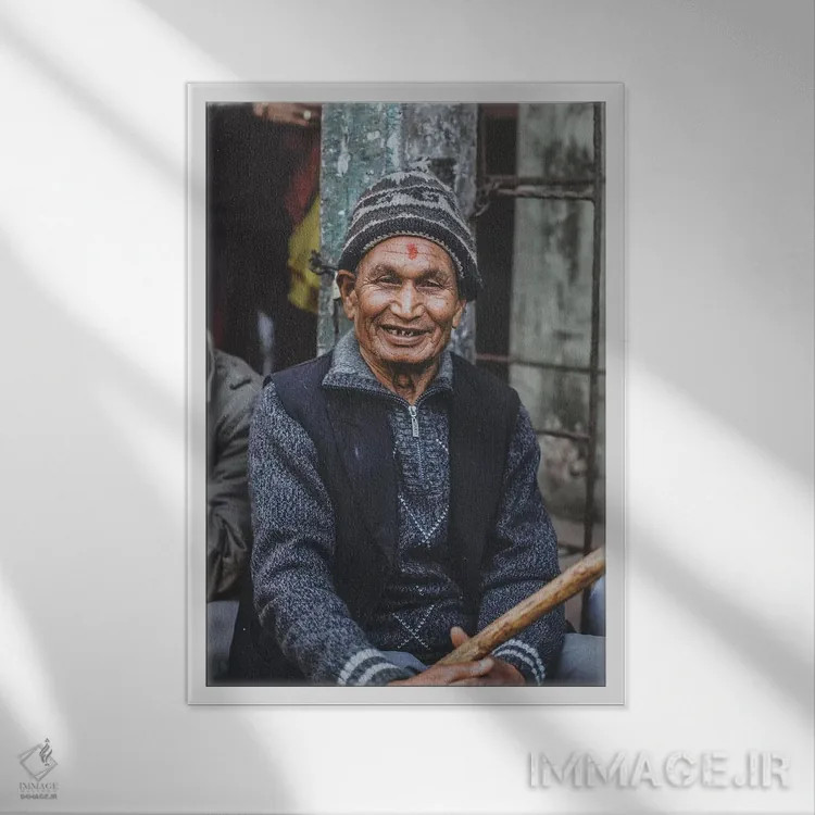 تابلو دکوراتیو کاتماندو، نپال اثر لوک آنتونی گرم - نمای قابدار سفید