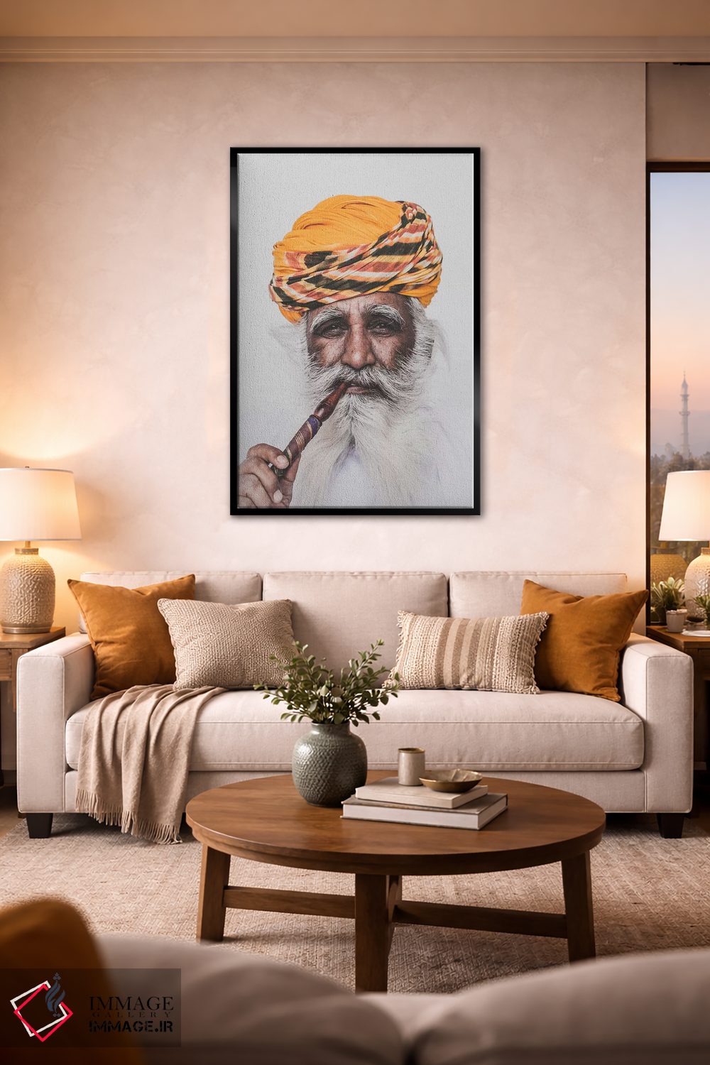 تابلو دکوراتیو جیپور، هند اثر لوک آنتونی گرم - D2B