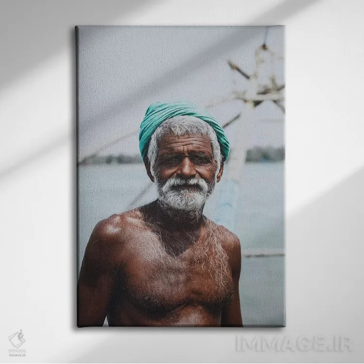 تابلو دکوراتیو کوچین، هند اثر لوک آنتونی گرم - نمای روبهرو روی دیوار