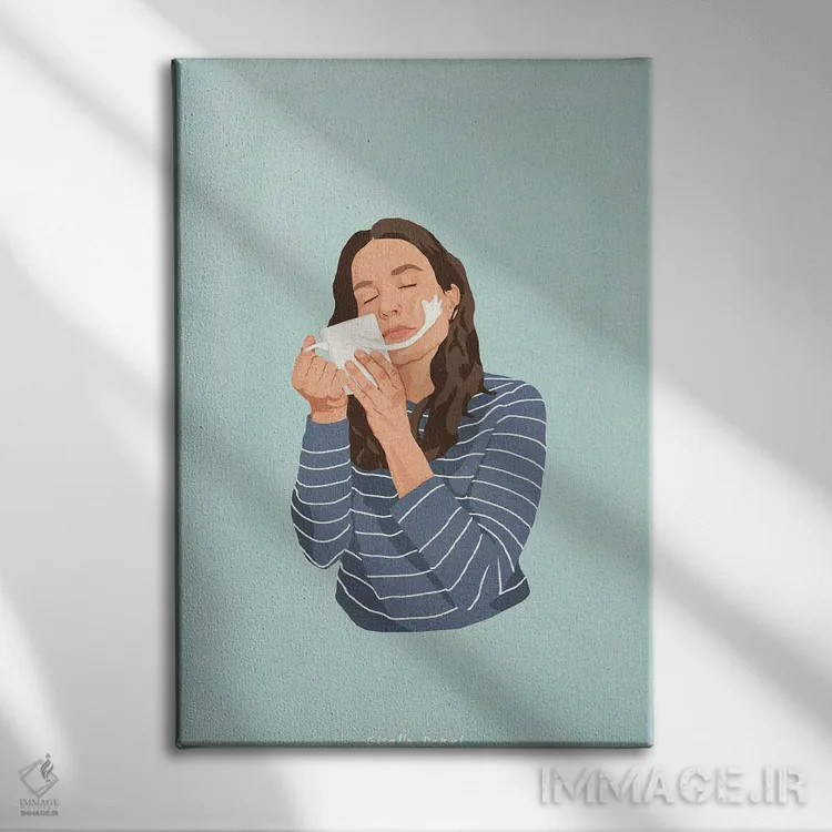 تابلو دکوراتیو دوست صمیمی اثر گیسل دکل - نمای روبهرو روی دیوار