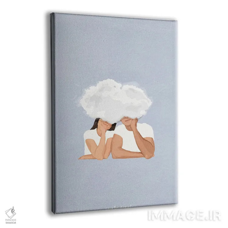 تابلو مینیمال رویای مشترک اثر گیسل دکل - نمای پرسپکتیو محصول