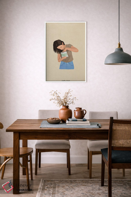 تابلو مینیمال تمام شده اثر گیسل دکل - D6W