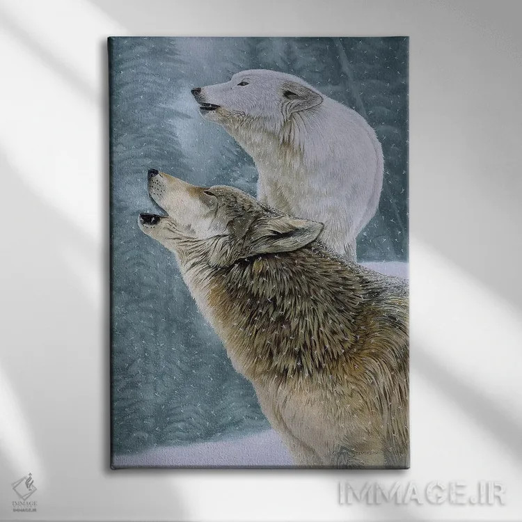 تابلو دکوراتیو ندای طبیعت وحشی اثر گرائیم استیونسون - نمای روبهرو روی دیوار