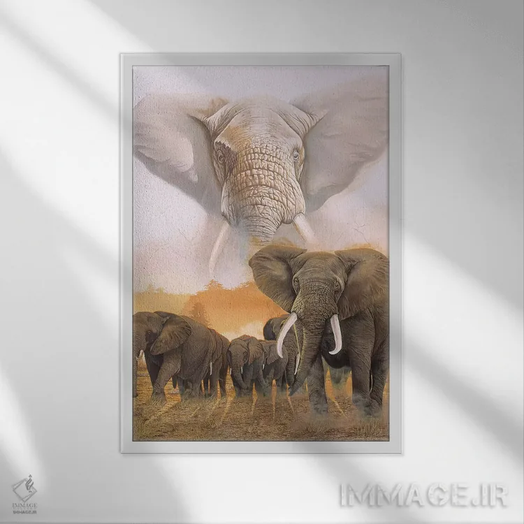 تابلو دکوراتیو رویارویی اثر گرائیم استیونسون - نمای قابدار سفید