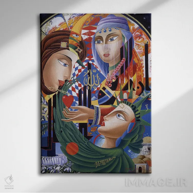 تابلو دکوراتیو رهایی الله اثر گرائیم استیونسون - نمای روبهرو روی دیوار