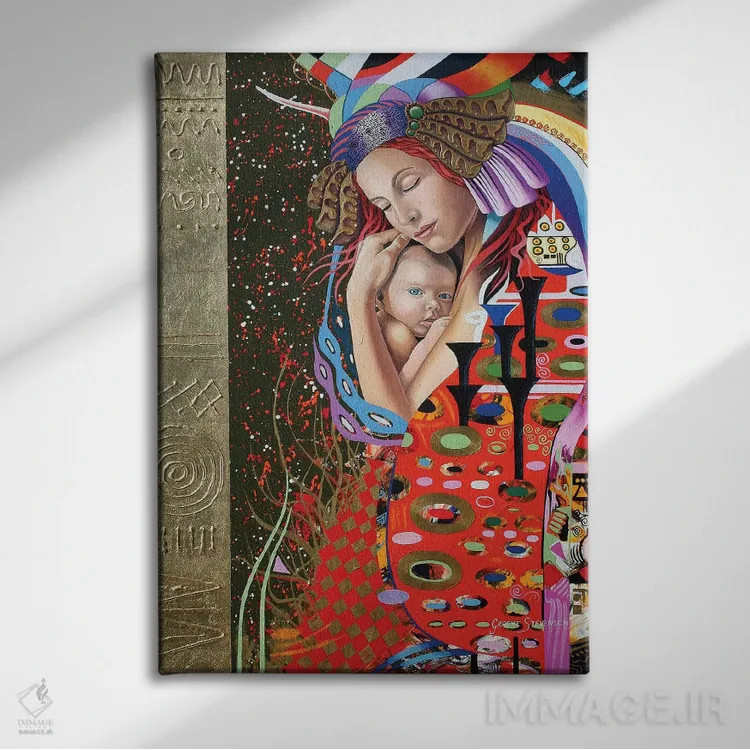 تابلو دکوراتیو عشق کایلی اثر گرائیم استیونسون - نمای روبهرو روی دیوار