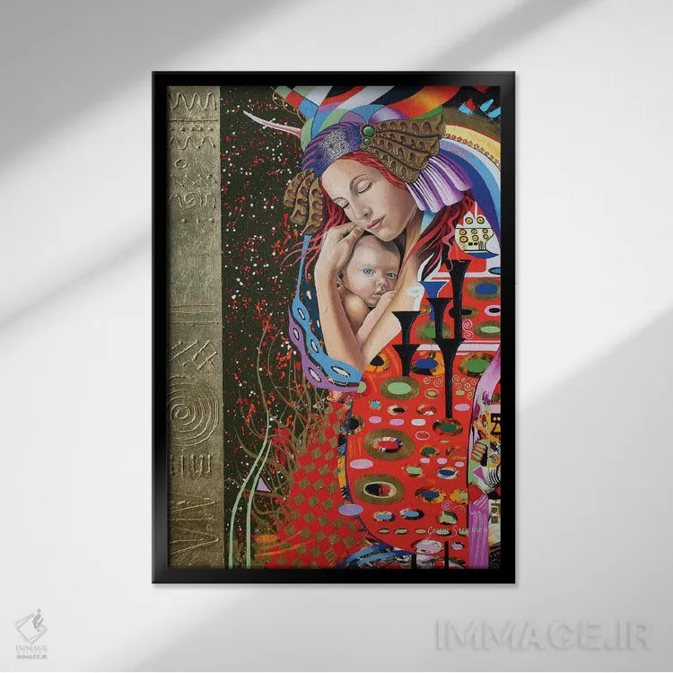 تابلو دکوراتیو عشق کایلی اثر گرائیم استیونسون - نمای قابدار مشکی