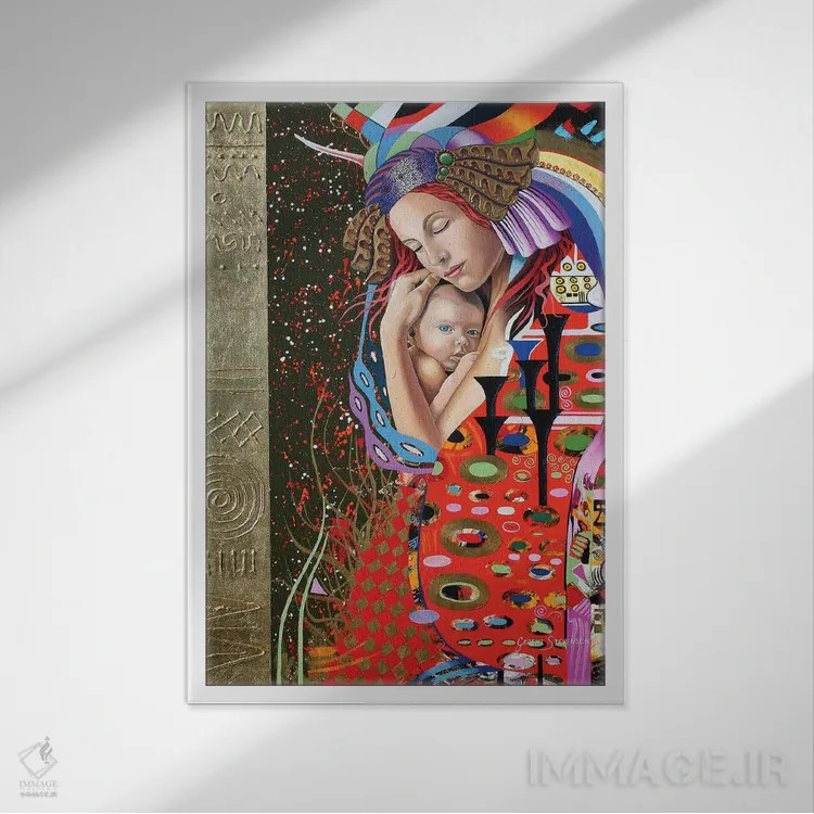 تابلو دکوراتیو عشق کایلی اثر گرائیم استیونسون - نمای قابدار سفید