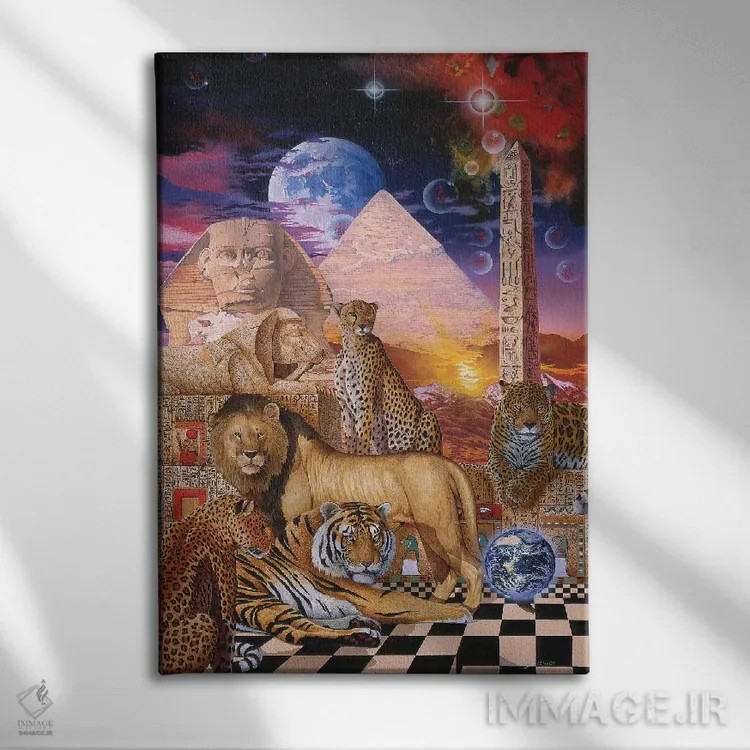 تابلو دکوراتیو غرور فرعون اثر گرائیم استیونسون - نمای روبهرو روی دیوار