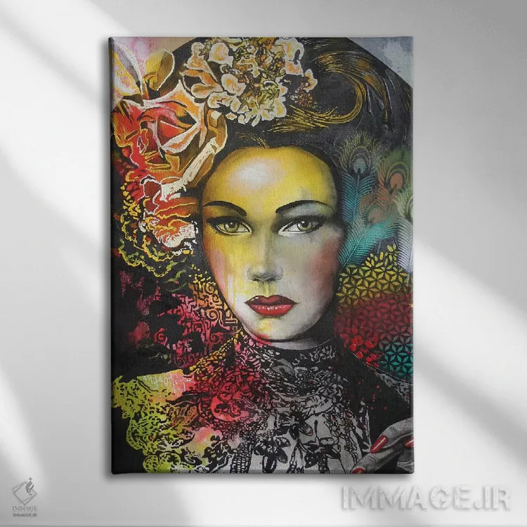 تابلو دکوراتیو یک شب در بانکوک اثر گرائیم استیونسون - نمای روبهرو روی دیوار