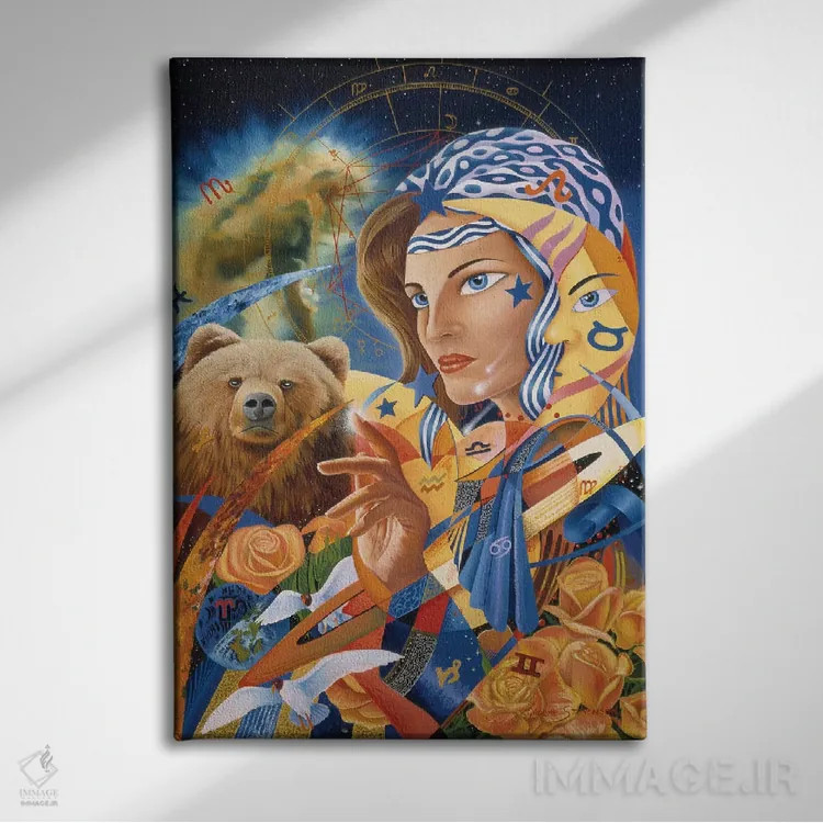 تابلو دکوراتیو ستاره بین اثر گرائیم استیونسون - نمای روبهرو روی دیوار
