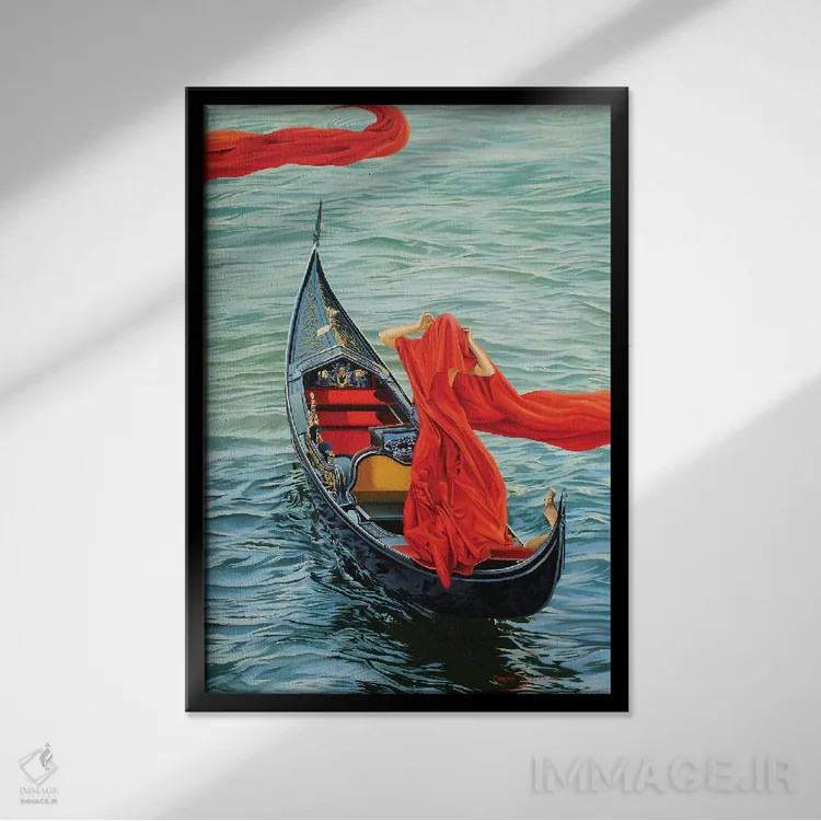 تابلو دکوراتیو خون ونیزی ۲ اثر گرائیم استیونسون - نمای قابدار مشکی