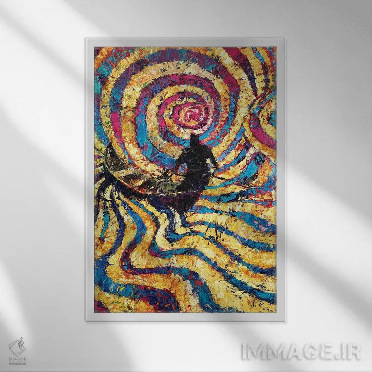 تابلو دکوراتیو اودیسه اثر دیوید گیستا - نمای قابدار سفید