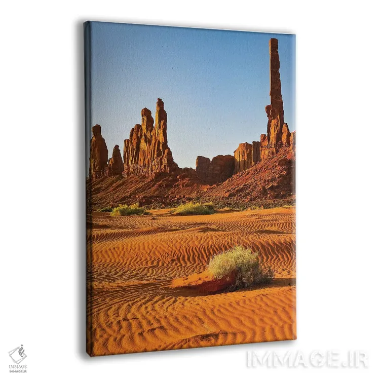 تابلو دکوراتیو Arizona. Monument Valley, Totem,آمریکا، آریزونا، دره بناهای… اثر جورج تئودور - نمای پرسپکتیو محصول