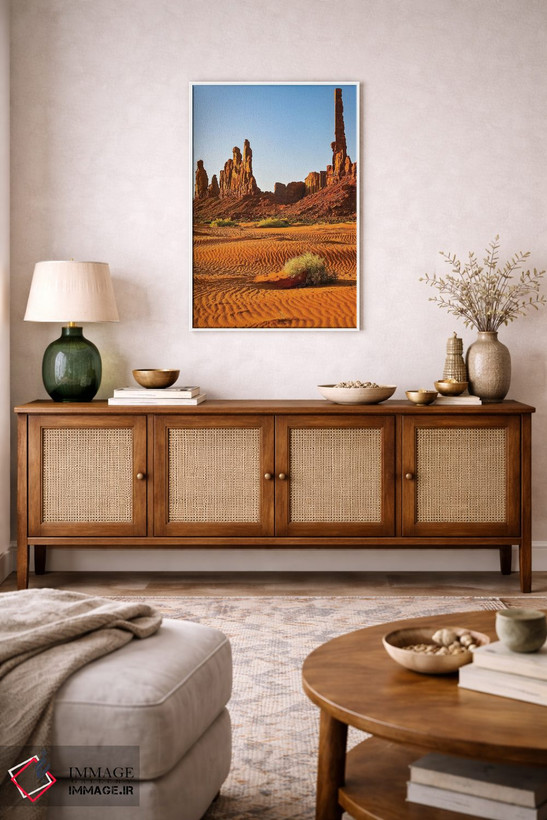 تابلو دکوراتیو Arizona. Monument Valley, Totem,آمریکا، آریزونا، دره بناهای… اثر جورج تئودور - D3W