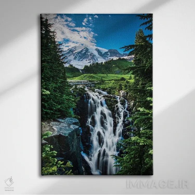 تابلو دکوراتیو Washington State, Mount Rainier National Park, Mount Rainie… اثر جورج تئودور - نمای روبهرو روی دیوار