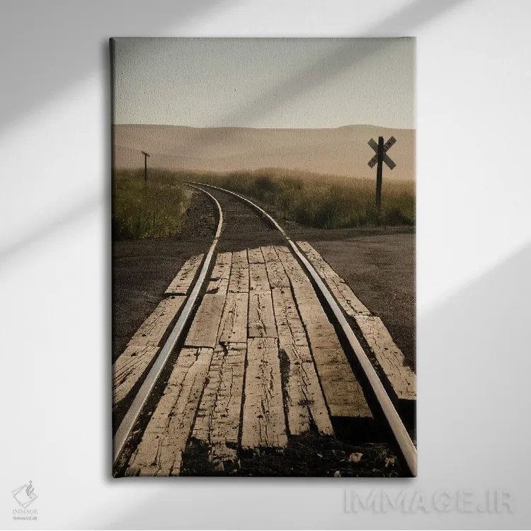 تابلو دکوراتیو Washington State, Palouse, Railroad, tracks,آمریکا، ایالت و… اثر جورج تئودور - نمای روبهرو روی دیوار