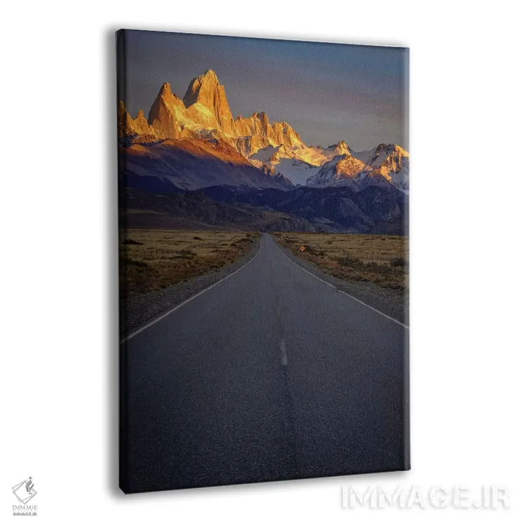 تابلو دکوراتیو Patagonia. Fitz Roy, Highway,آرژانتین، پاتاگونیا، فیتز روی… اثر جورج تئودور - نمای پرسپکتیو محصول