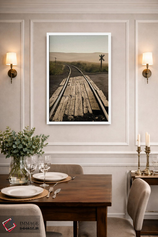 تابلو دکوراتیو Washington State, Palouse, Railroad, tracks,آمریکا، ایالت و… اثر جورج تئودور - D1W