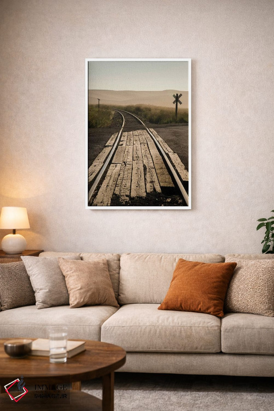 تابلو دکوراتیو Washington State, Palouse, Railroad, tracks,آمریکا، ایالت و… اثر جورج تئودور - D3W