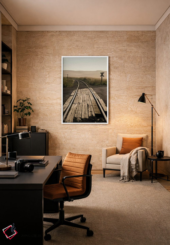 تابلو دکوراتیو Washington State, Palouse, Railroad, tracks,آمریکا، ایالت و… اثر جورج تئودور - D6W