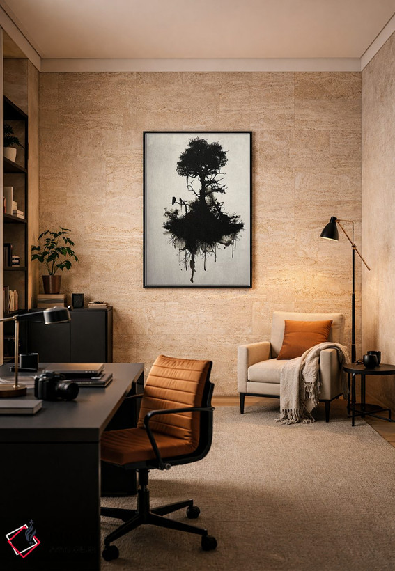 تابلو دکوراتیو آخرین درخت باقی مانده اثر نیکلاس گوستافسون - D6B