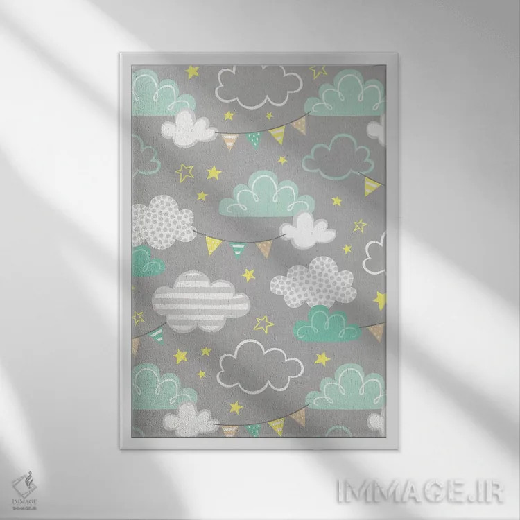 تابلو دکوراتیو راهی می شویم ۱ اثر گیل ویلت - نمای قابدار سفید